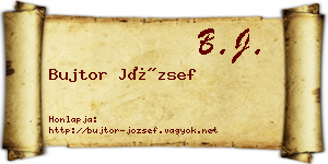 Bujtor József névjegykártya